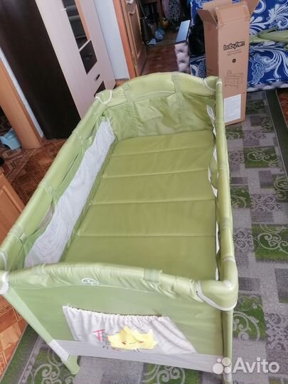 Детская кроватка манеж складная babyton