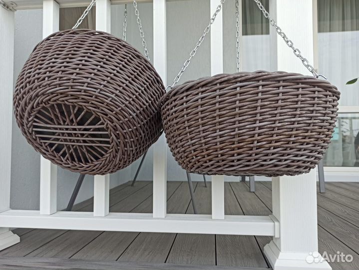 Кашпо из ротанга