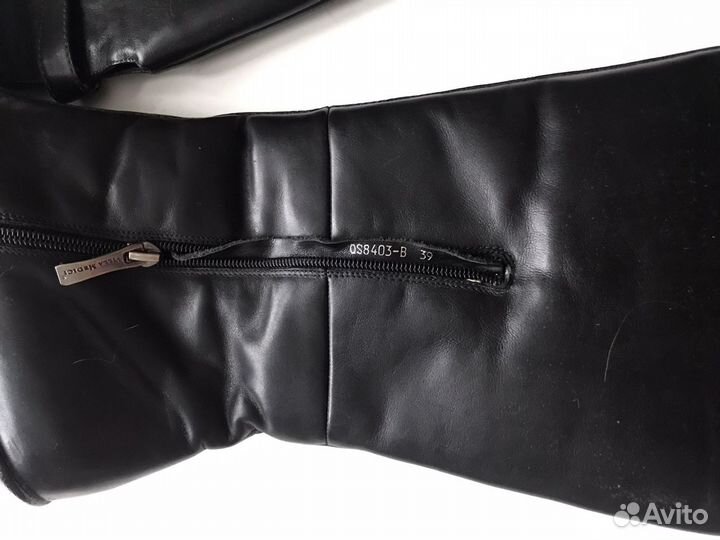 Сапоги кожа и замша зима