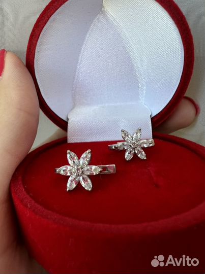 Серьги серебро 925 пробы