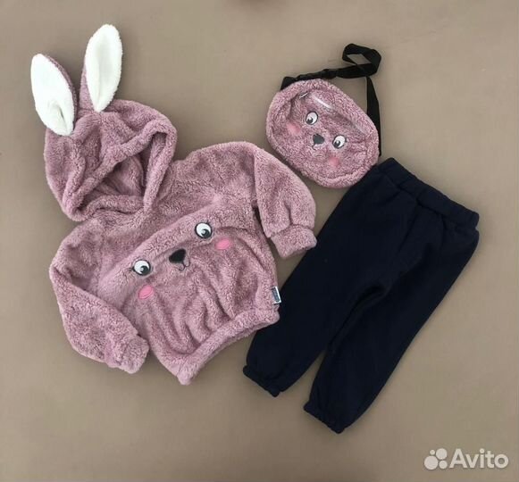 Костюм тройка для девочки от 1 до 3 лет
