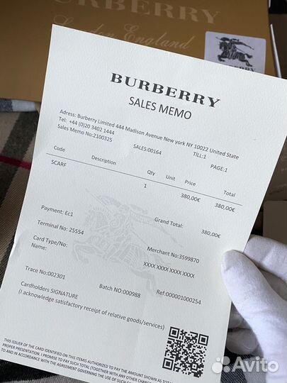 Шарф Burberry (материал кашемир)