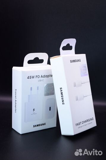 Сзу Samsung 45W Type-C + Кабель Samsung Original