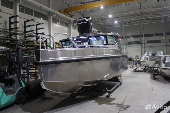 Каютный 7м алюминиевый катер российского пр-ва