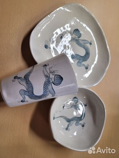 Набор керамической посуды Дракон