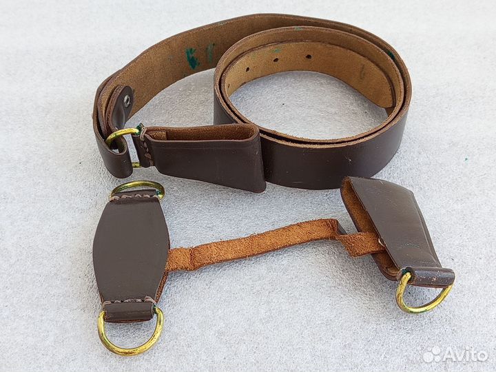 Ремень военный кожаный