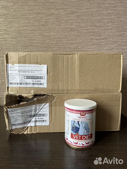 Корм для собак vet diet hepatic solid natura 24 шт