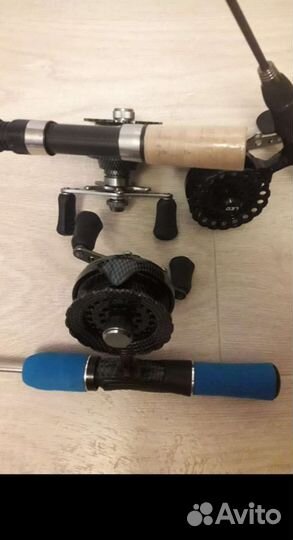 Удочка для зимней рыбалки с катушкой