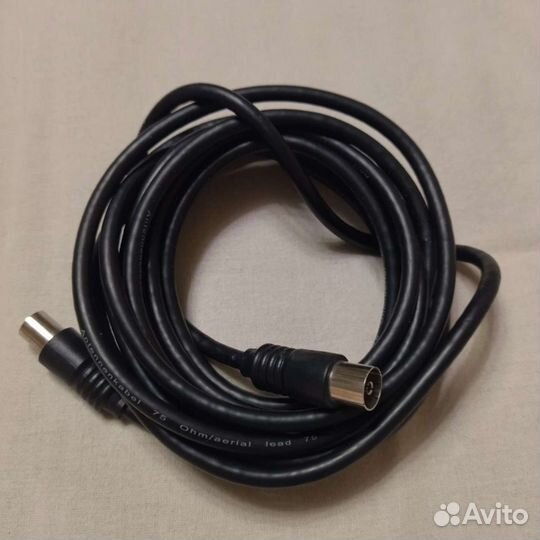 Антенный кабель для тв 3м папа/мама