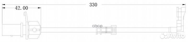 Датчик износа торм. колодок audi A6 10- перед