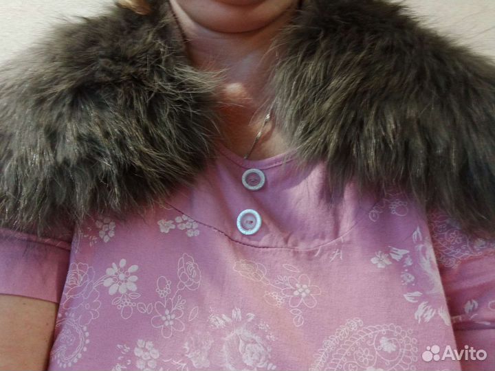 Меховой воротник новый