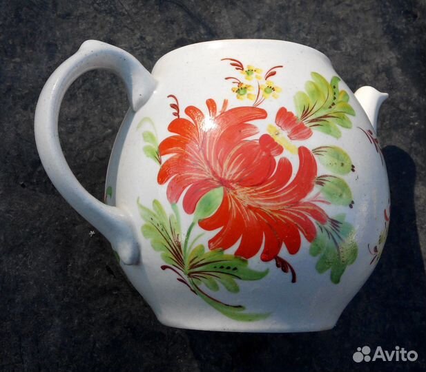 Чайник 2.2 литра СССР Петриковская роспись Майолик