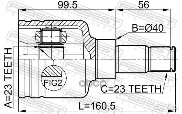 ШРУС внутренний перед лев 2111-CB316LH 2111