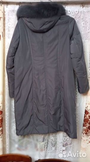 Пальто женское теплое 52 б/у в хорошем состоянии