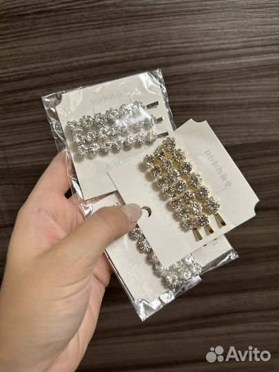 Заколки/шпильки для волос со стразами