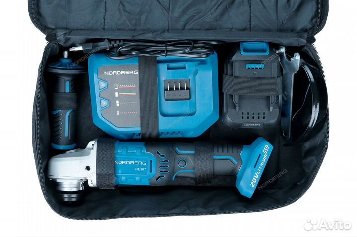 Ушм болгарка аккумуляторная 125 мм, 20В