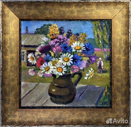 Картина маслом цветы