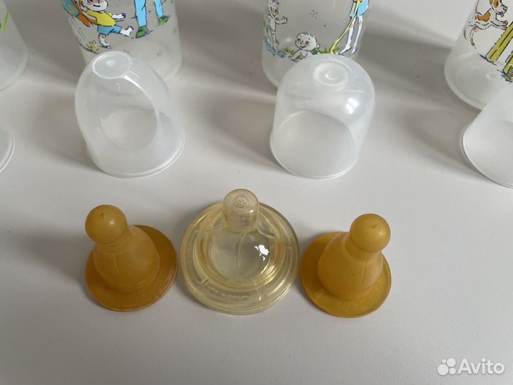 Бутылочка Курносики 250 мл и соски