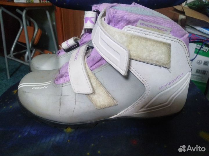 Лыжные ботинки детские 35-36 размер