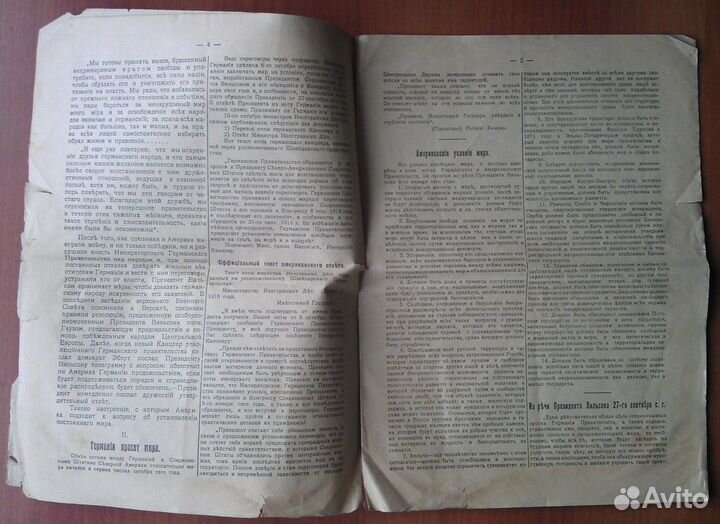 Журнал 1918 г Америка и Мир, Американское правител