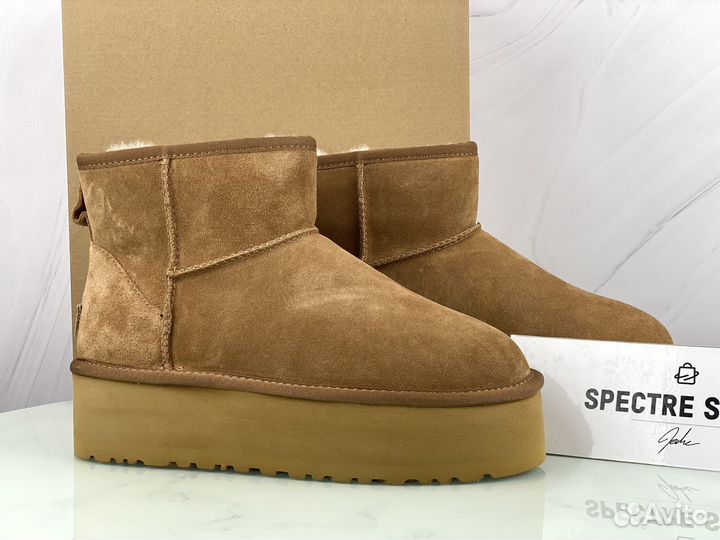 Угги UGG Mini Platform Chestnut