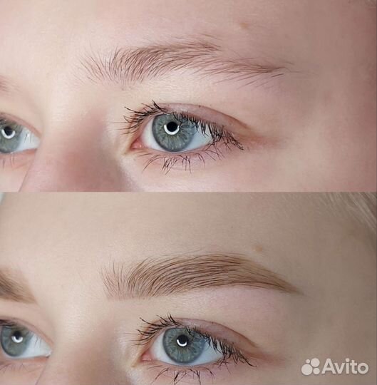Ламинирование и бровей и ресниц