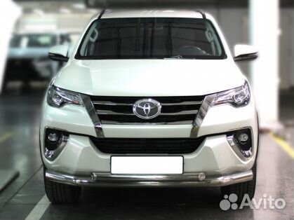 Защита бампера d-76+60 toyota fortuner