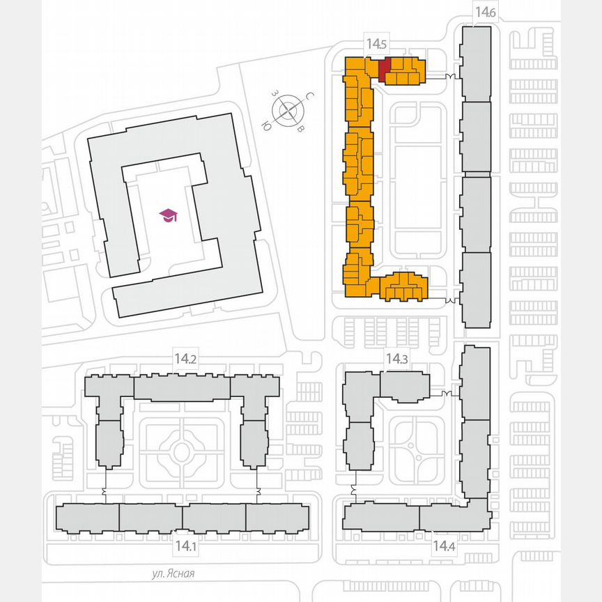2-к. квартира, 59,3 м², 1/8 эт.