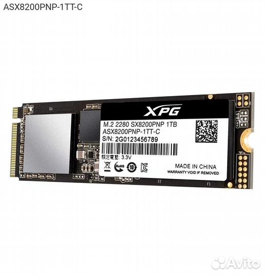 Диск SSD adata XPG SX8200 Pro M.2 2280 1TB PCIe NV