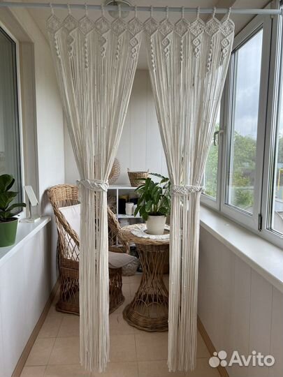 Шторка макраме