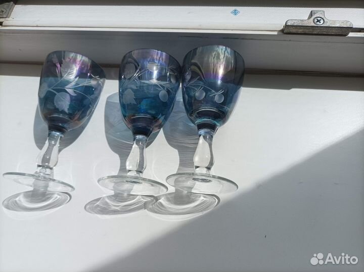 Посуда СССР цветное стекло