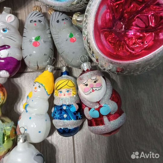 Елочные игрушки стекло
