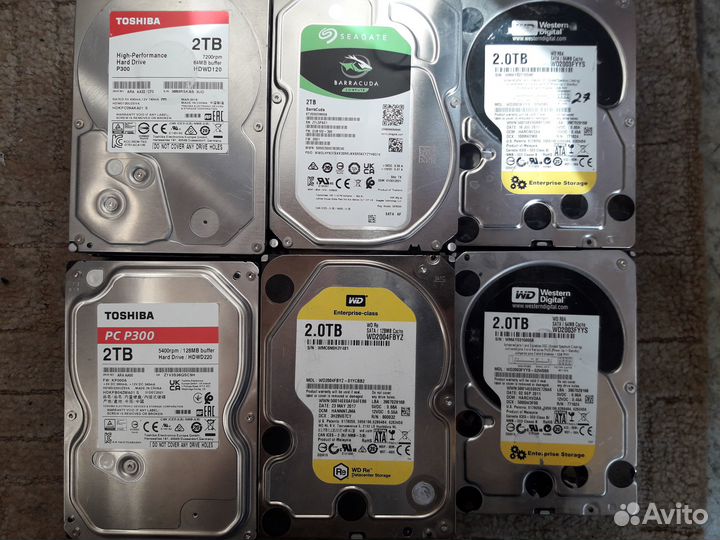 Жеские диски 2000 Гб 22 штуки