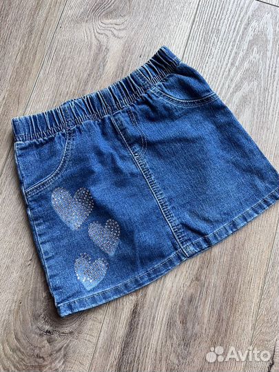 Юбка джинсовая шорты для девочки