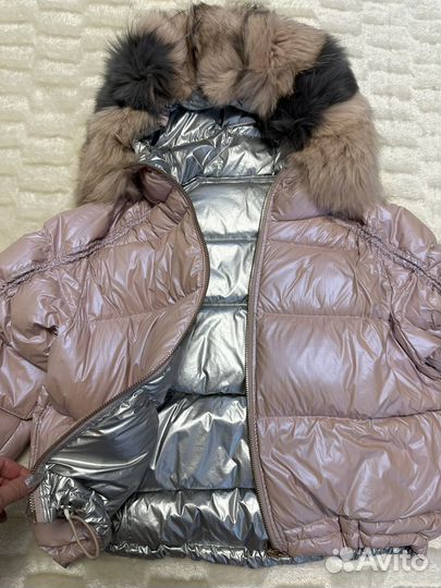 Пуховик женский 42 44 с мехом