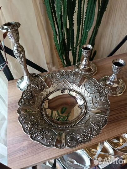 Посуда, мельхиор/серебрение, Германия, СССР