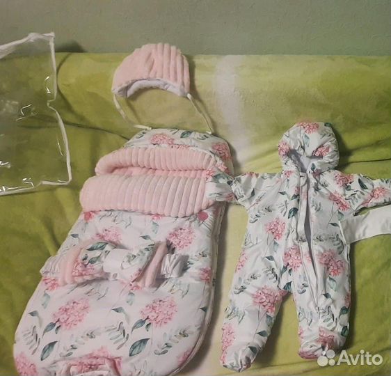 Конверт на выписку зимний для девочки