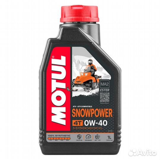 Масло моторное motul Snow Power 0W-40 4Т, 1 л