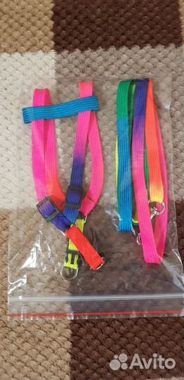 Поводок шлейка для кошки или маленькой собачки нов