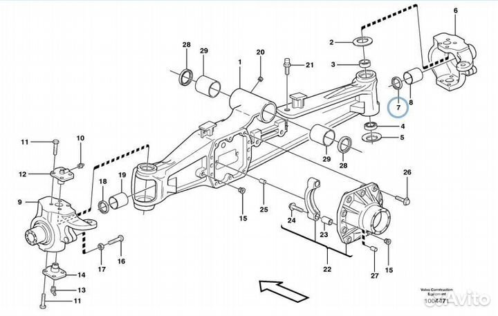 CA0144485 Сальник полуоси экскаватор погрузчик