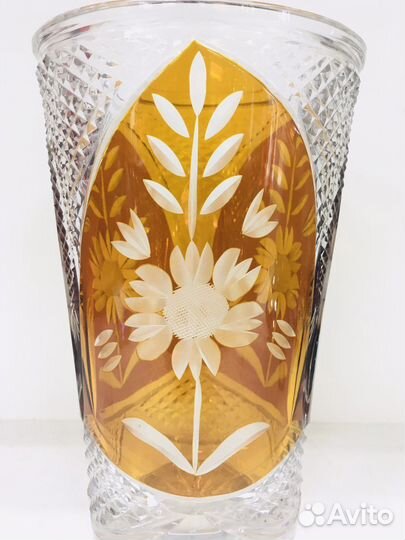 Ваза Цветной хрусталь Германия