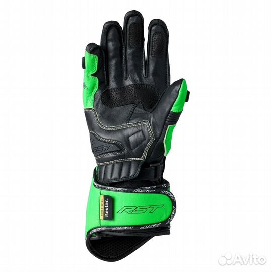 Motorradhandschuhe RST Tractech Evo 4 Neongrün-Schwarz Schwarz, Grün