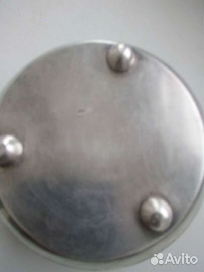 Антикварная серебряная вазочка для сахара