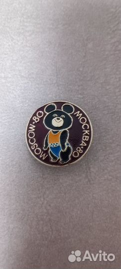 Значок олимпийский мишка