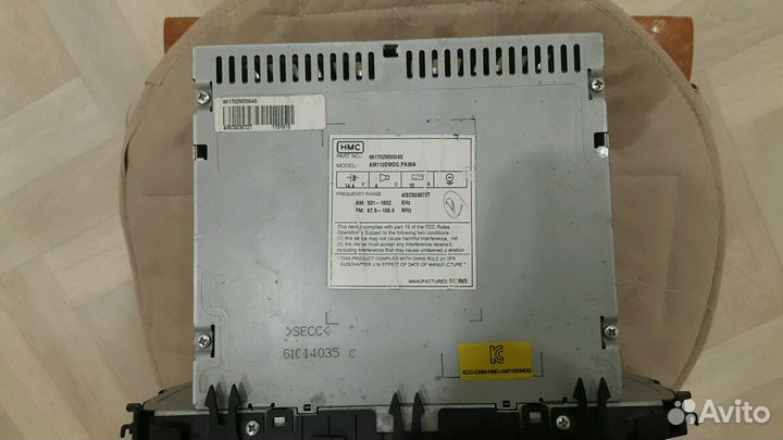 Магнитола am110dmdg, pa30a, Hyundai Santa Fe