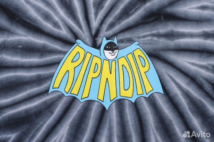 Ripndip Catman Black Spiral Tie Dye Tee футболка