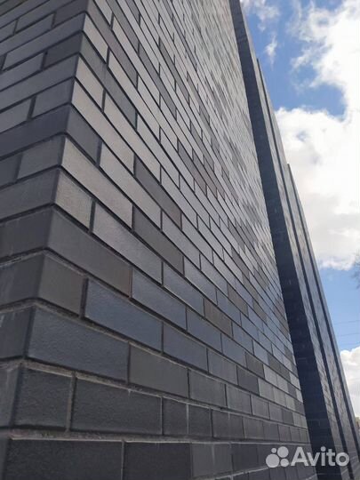 Фасадный клинкер черный лср