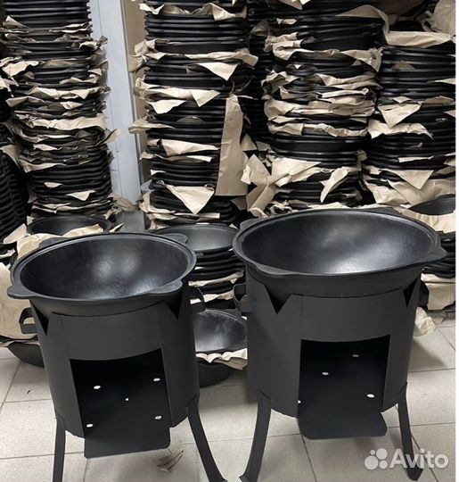 Казан с печкой. большой выбор