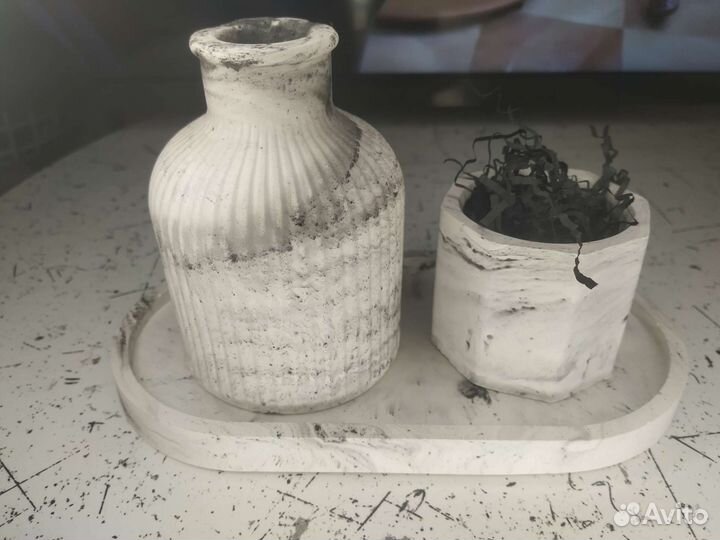 Подсвечник из гипса