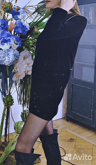 Платье бархатное cos